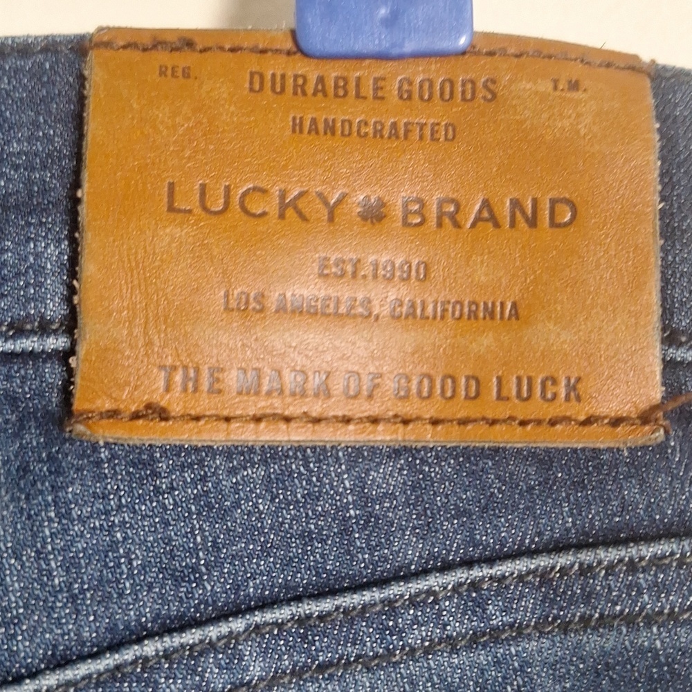 Lucky Brand 121 Slim Jeans Men's 31x30 Dark Wash Stretch Denim - Picture 5 of 9